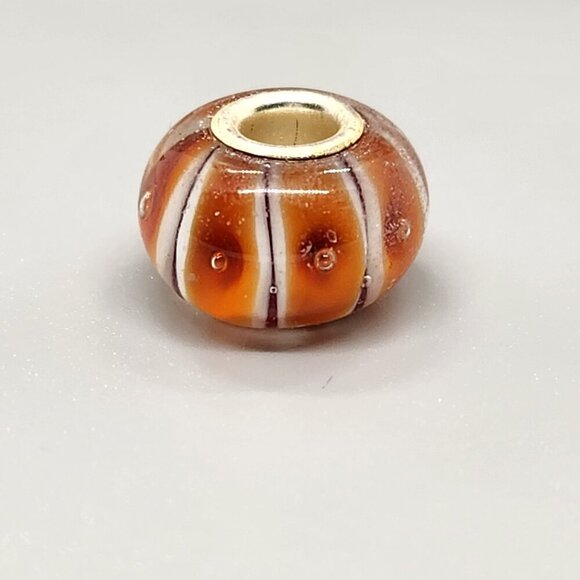 Lot of 8 - Glass Bead Charms for Bracelets marked 925 - Picture 15 of 16